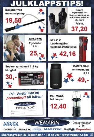 Wemarin julbilaga 2022