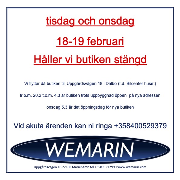 wemarin flyttarskylt